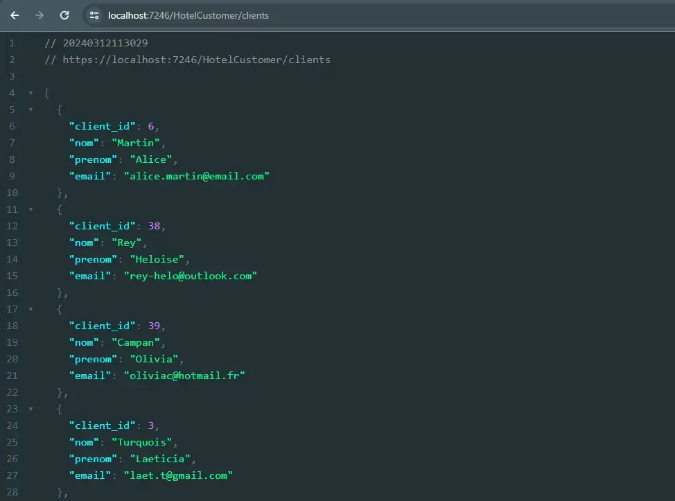 .NET API running locally in Docker