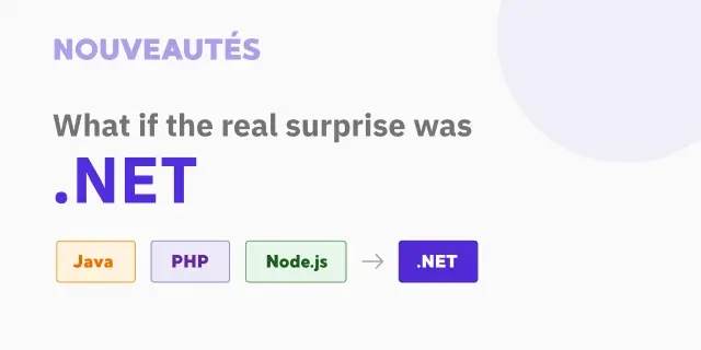 Main image of "Java, PHP, Node.js... What if the real surprise was .NET?" article