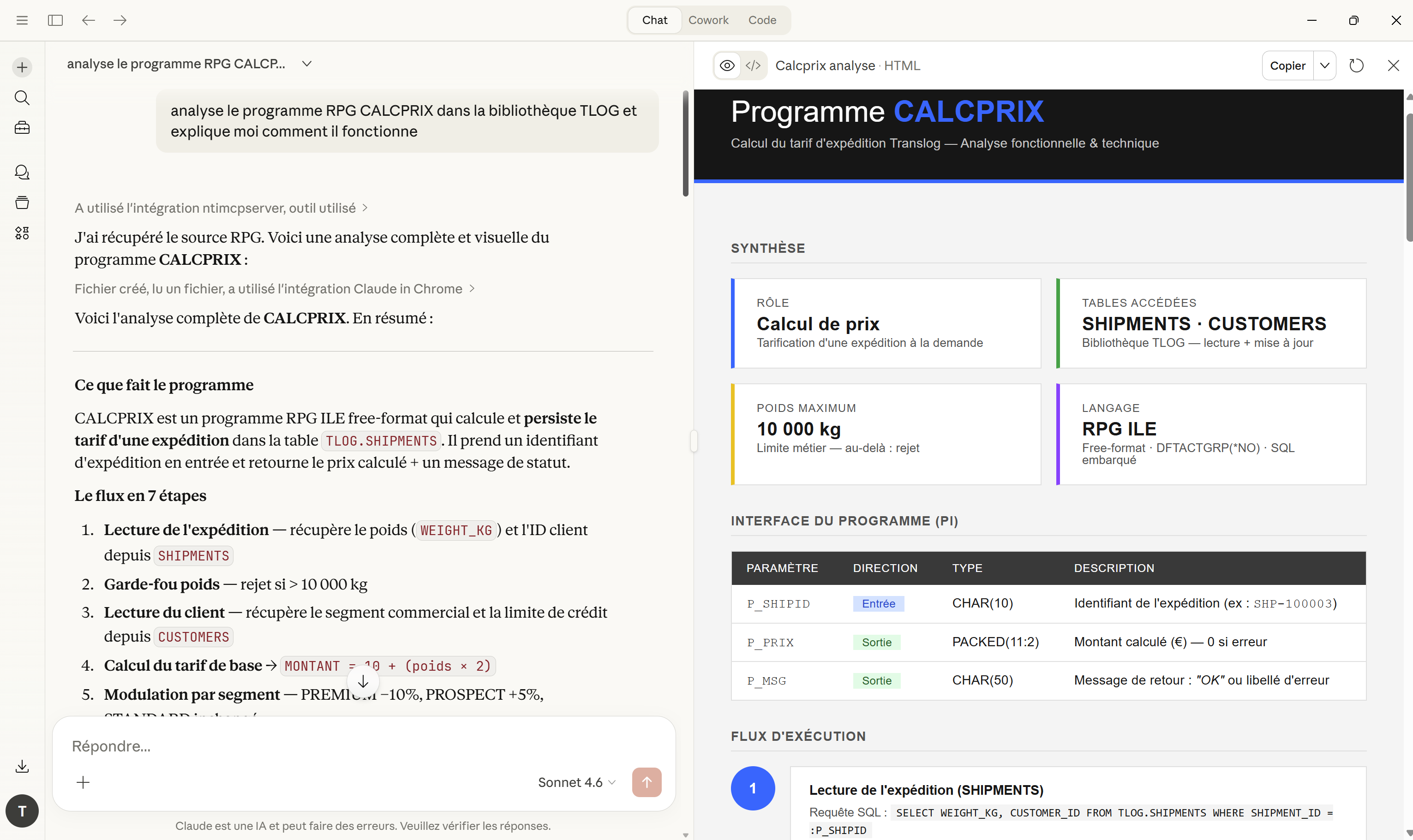 DB2&nbsp;for&nbsp;i Dashboard generated by Claude Desktop via a .NET MCP server